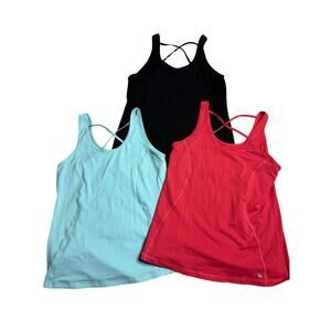 Sofiabella Tank Lot Women's XL Coral, Teal, Black